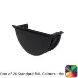 115mm (4.5") SnapIT Aluminium Half Round Stopend - One of 26 Standard RAL Colours TBC