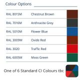 ) Square Outlet - One of 6 CI Standard RAL Colours TBC<br>
<font color=