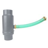 100mm Dusty Grey Coated Galvanised Steel Rainwater Diverter