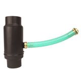 80mm Sepia Brown Coated Galvanised Steel Rainwater Diverter