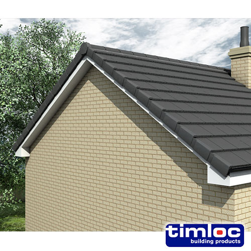 Timloc Roof Products on cream-coloured house with a black roof